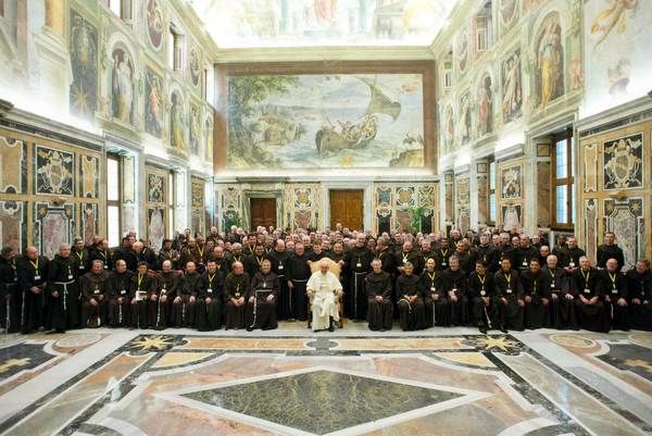 Para Kapitularis General 2015 bersama dengan Sri Paus Fransiskus.